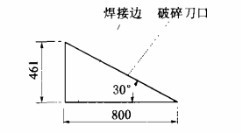 烘干机增设三角形破碎刀口